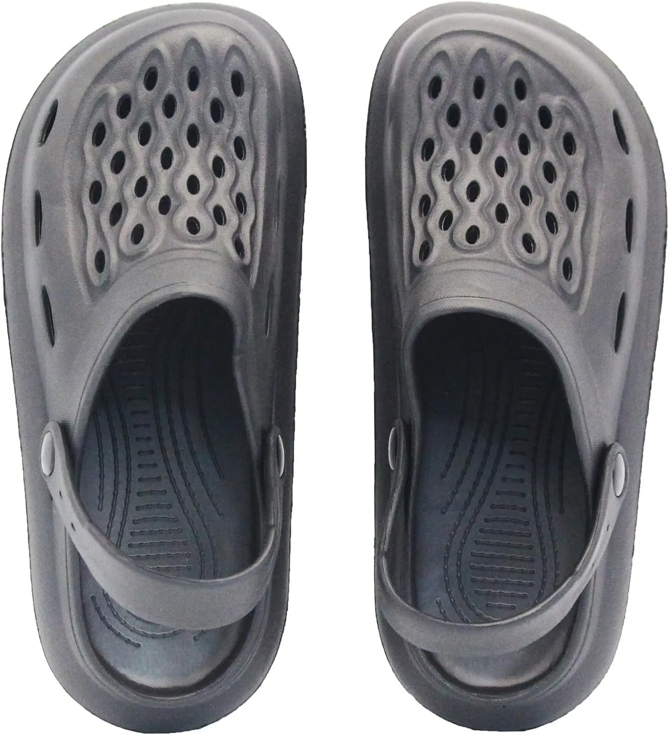 Non-Slip Garden Clogs for Women and Men, Slip On Shower Shoes Heel Strap Mules Sandals Lightweight Slippers Beach Home Casual Wear Soft Air Cushion Sole Slides