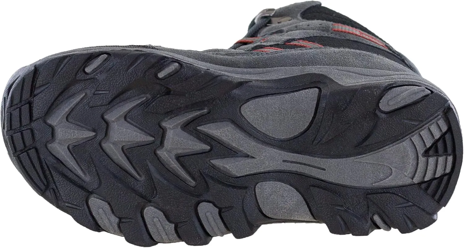 Northside Unisex-Child Rampart Mid Hiking Boots - Lightweight Performance | Suede/Ripstop Nylon Moisture-Wicking Quick Lace-Up Durable TPR Outsole | Kids Hiking Adventure Essential