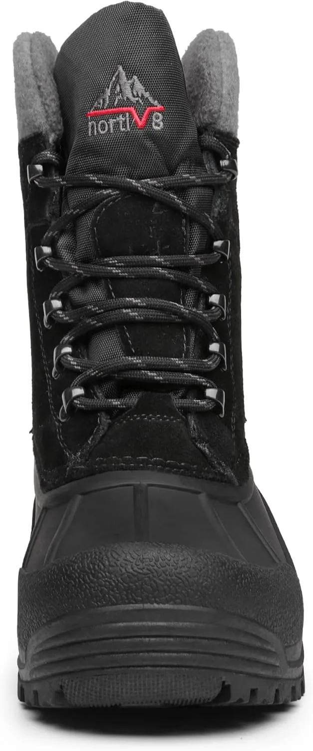NORTIV 8 Men's Insulated Waterproof Winter Snow Boots TERREY