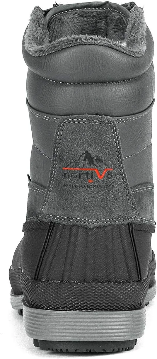 NORTIV 8 Men's Insulated Waterproof Winter Snow Boots Warm Outdoor Boots for Cold Weather