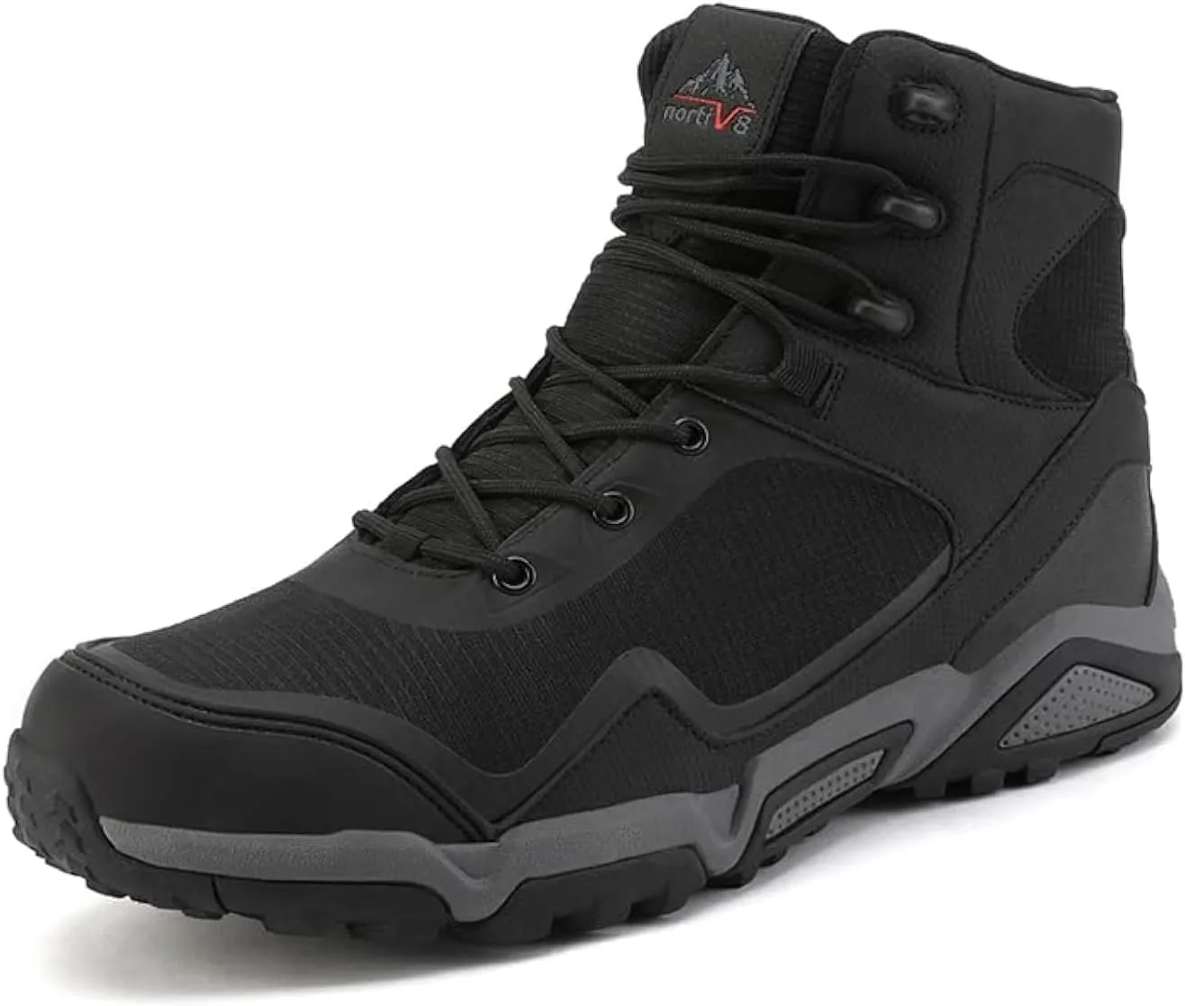 NORTIV 8 Men's Waterproof Hiking Boots Outdoor Mid Trekking Lightweight Mountaineering Shoes Paladin