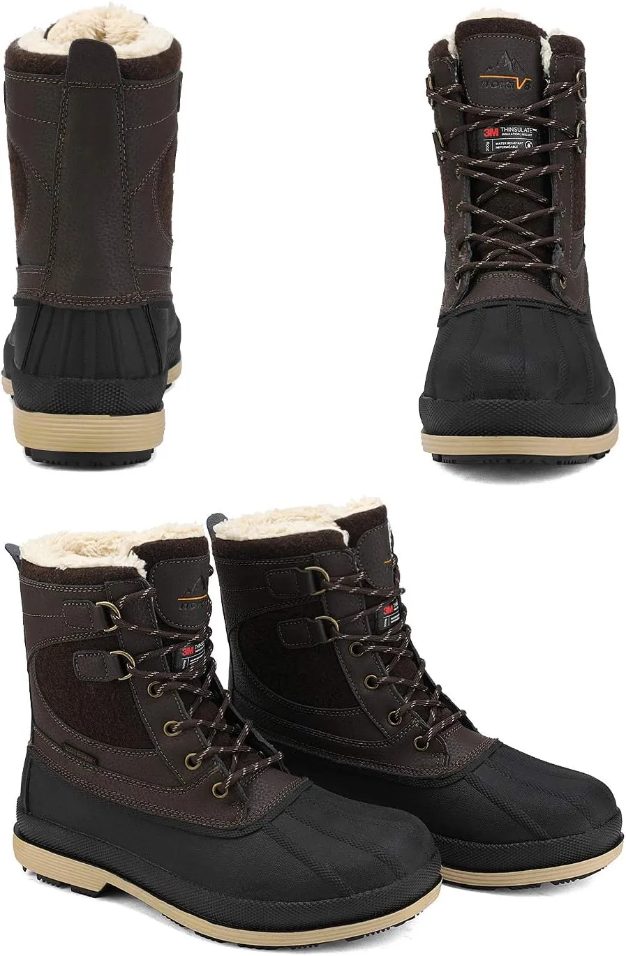 NORTIV 8 Men's Waterproof Winter Snow Boots AVENUE