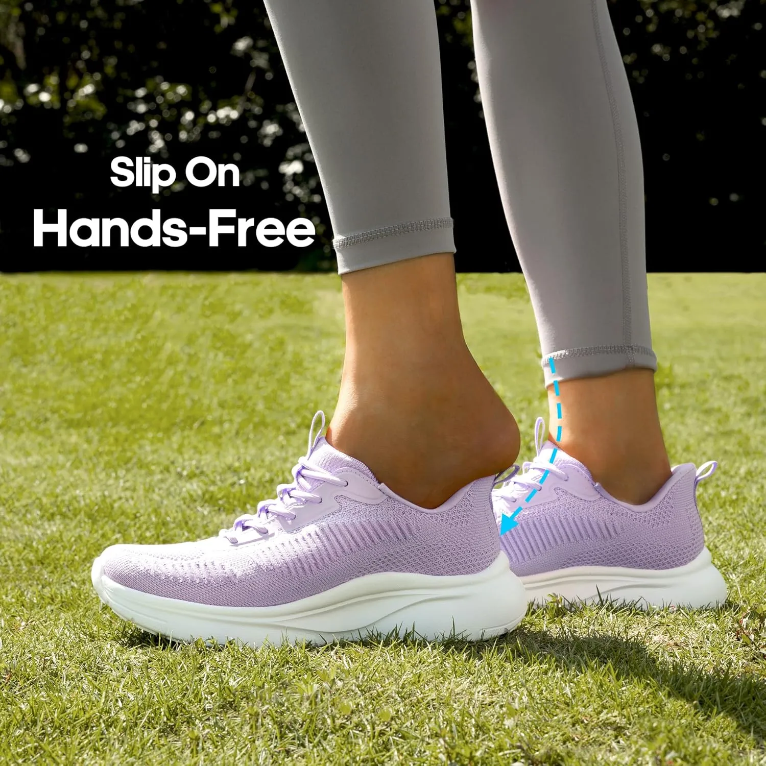 NORTIV 8 Women's Slip on Walking Shoes Tennis Lightweight Gym Sneakers ActiveFlow Workout Breathable Hands-Free Cross Trainer Comfortable Fashion Sneakers