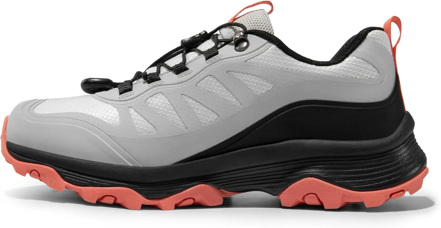 NORTIV 8 Women's Waterproof Hiking Shoes Quick Laces Outdoors Walking Trekking Camping Tennis Sneakers Canyon