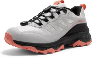 NORTIV 8 Women's Waterproof Hiking Shoes Quick Laces Outdoors Walking Trekking Camping Tennis Sneakers Canyon
