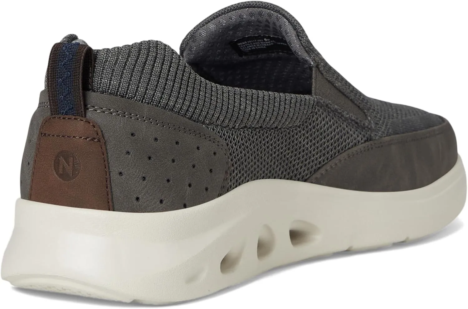 Nunn Bush Men's Ponte Knit Moc Toe Slip-on Sneakers Hybrid Casual Lightweight Athletic Style Loafer