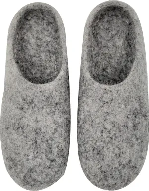 Organic Wool Slippers - Wool Felt Slip-On House Slippers for Women - Indoor/Outdoor Womens Mules Shoes Men