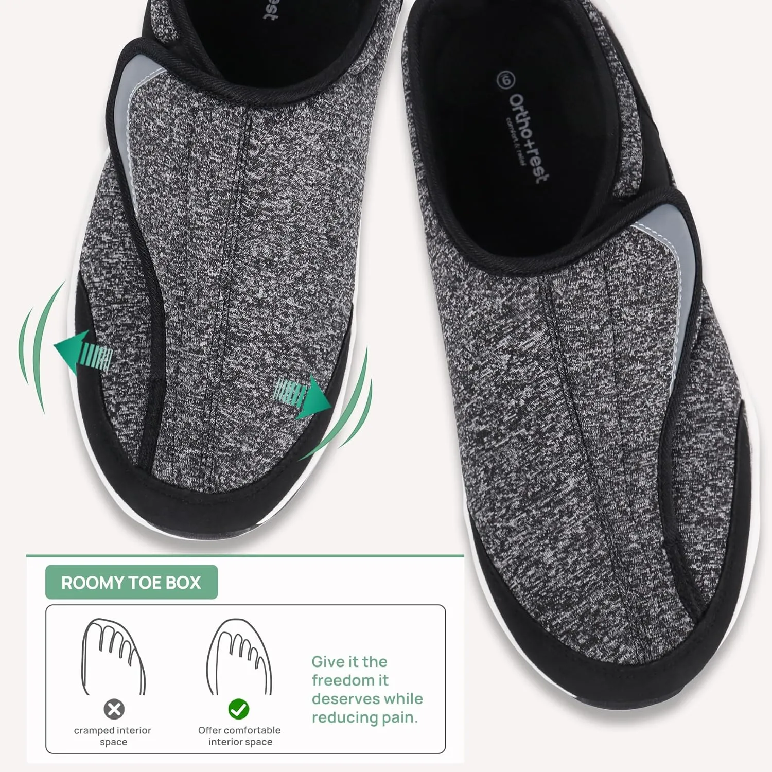 Ortho rest Men Diabetic Shoes Swollen Feet Diabetes Walking Shoes Arch Support Orthopedic Sneakers