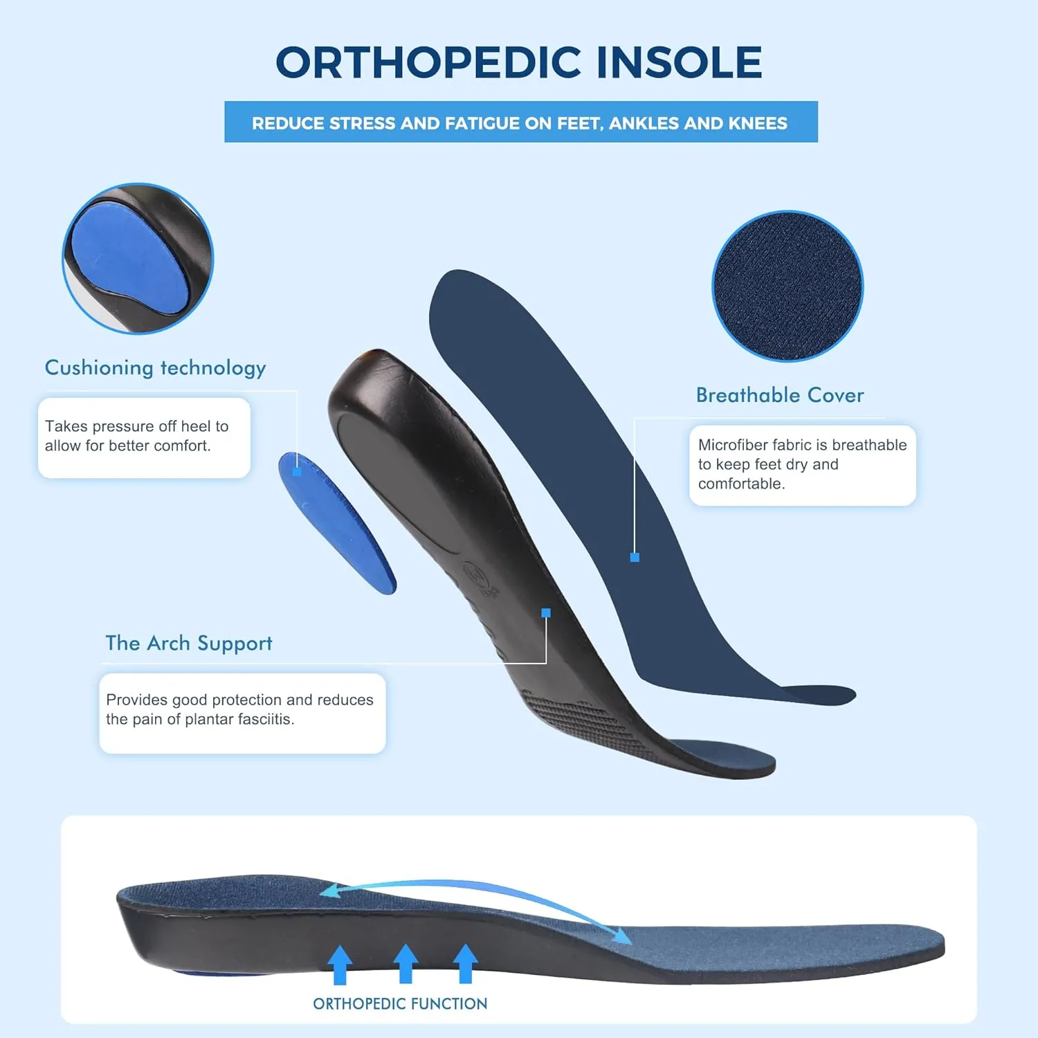 Ortho rest Men Diabetic Walking Shoes Edema Shoes for Swollen Feet Arch Support Orthopedic Sneakers