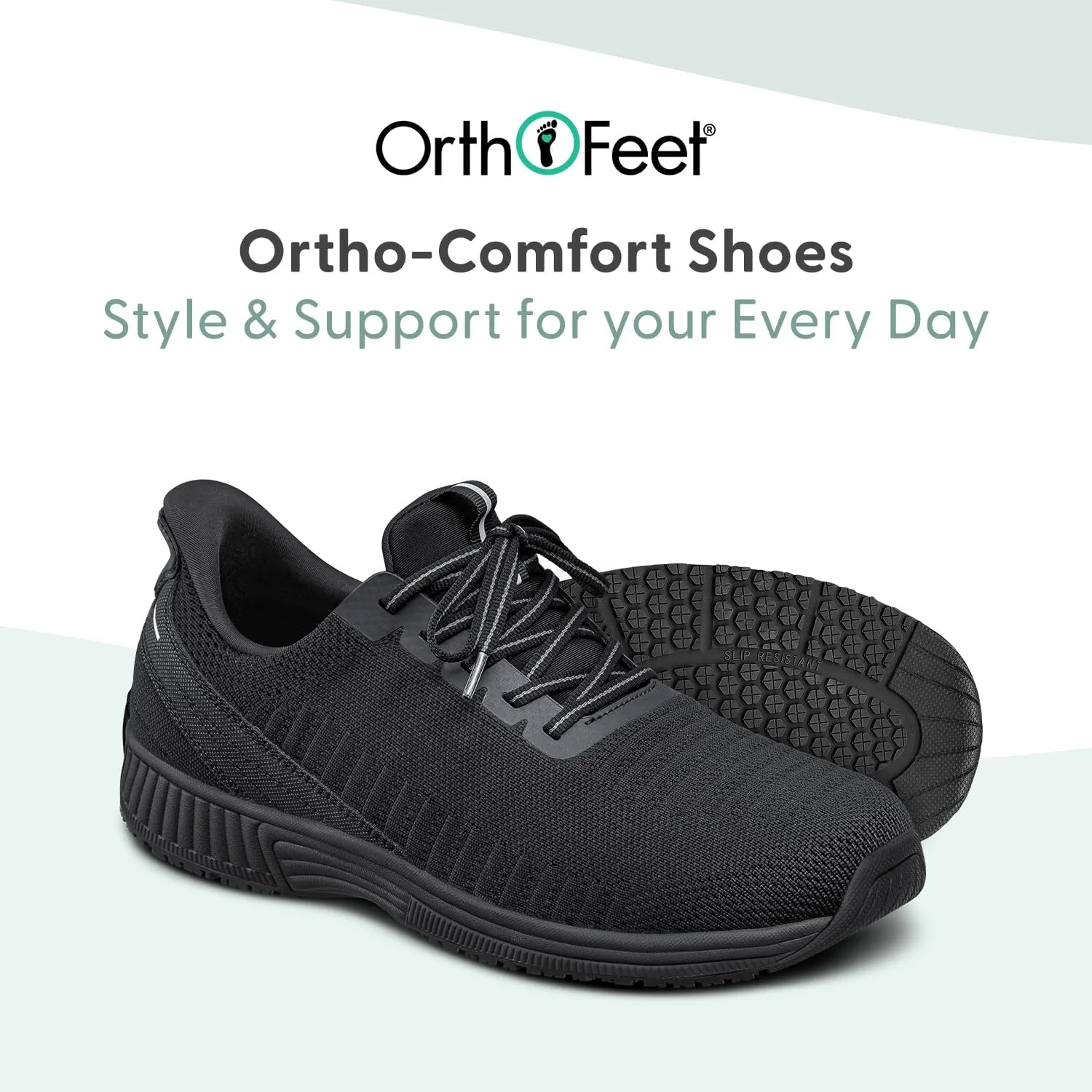 Orthofeet Men's Orthopedic Knit Yari Hands-Free Sneakers