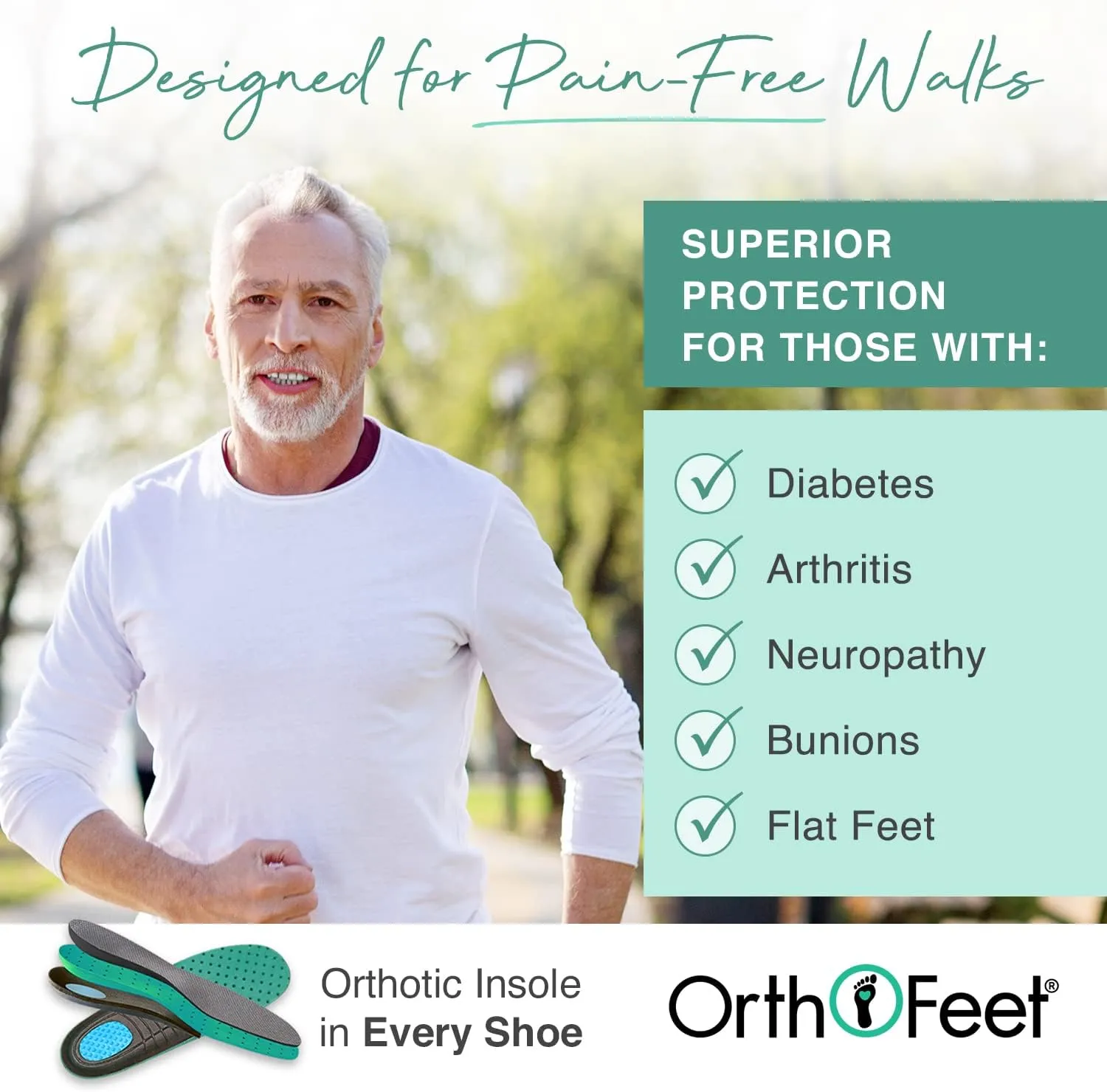 Orthofeet Men's Orthopedic Knit Yari Hands-Free Sneakers