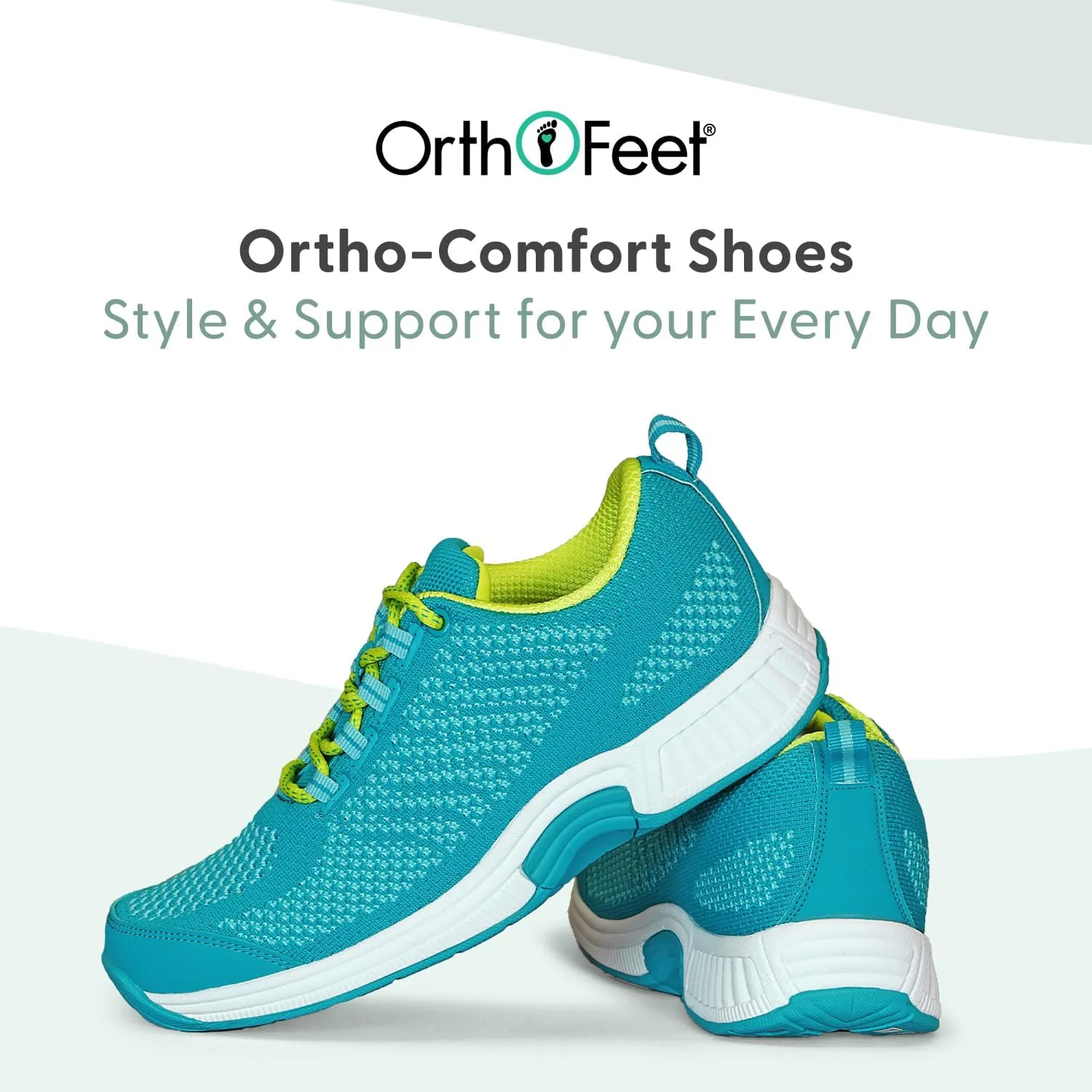 Orthofeet Women's Orthopedic Knit Coral Sneakers