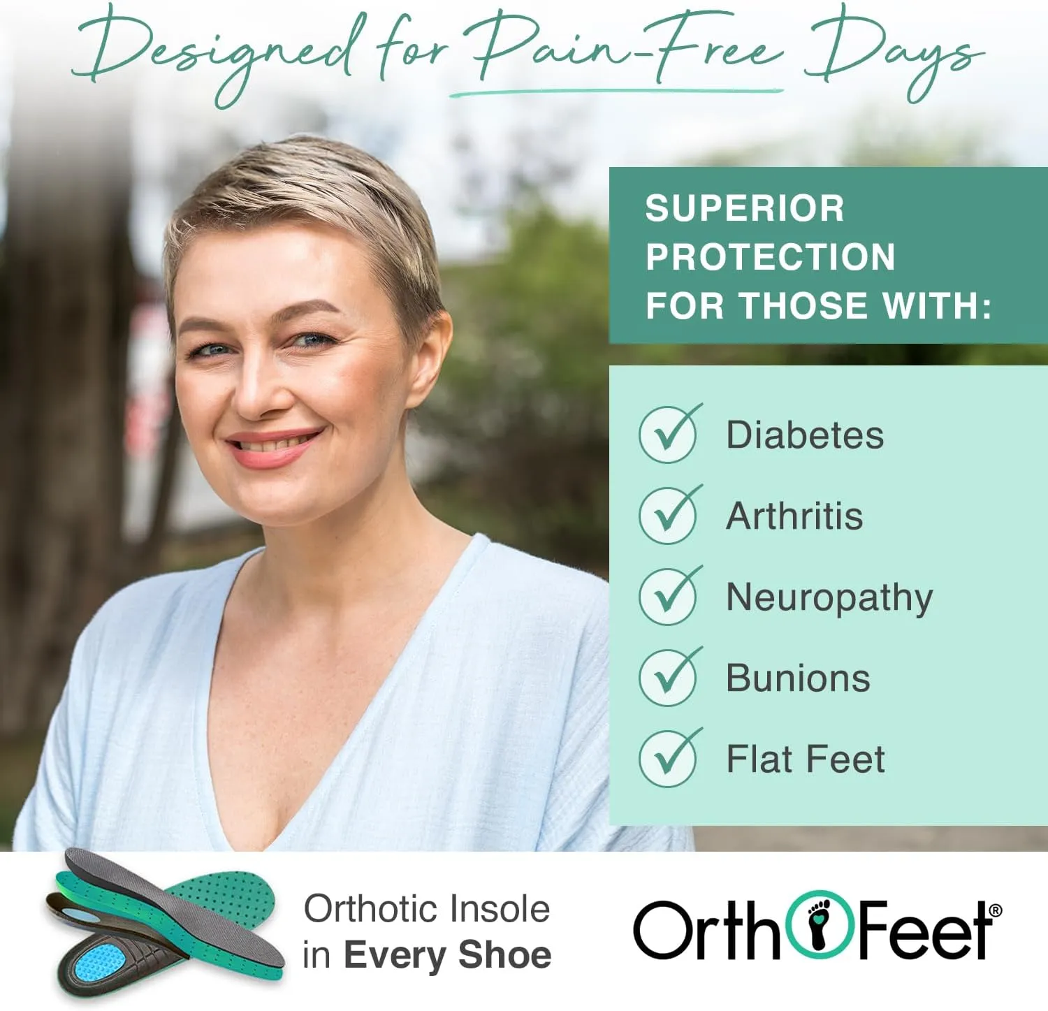 Orthofeet Women's Orthopedic Knit Iris Slip On Mule Sneakers