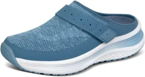 Orthofeet Women's Orthopedic Knit Iris Slip On Mule Sneakers