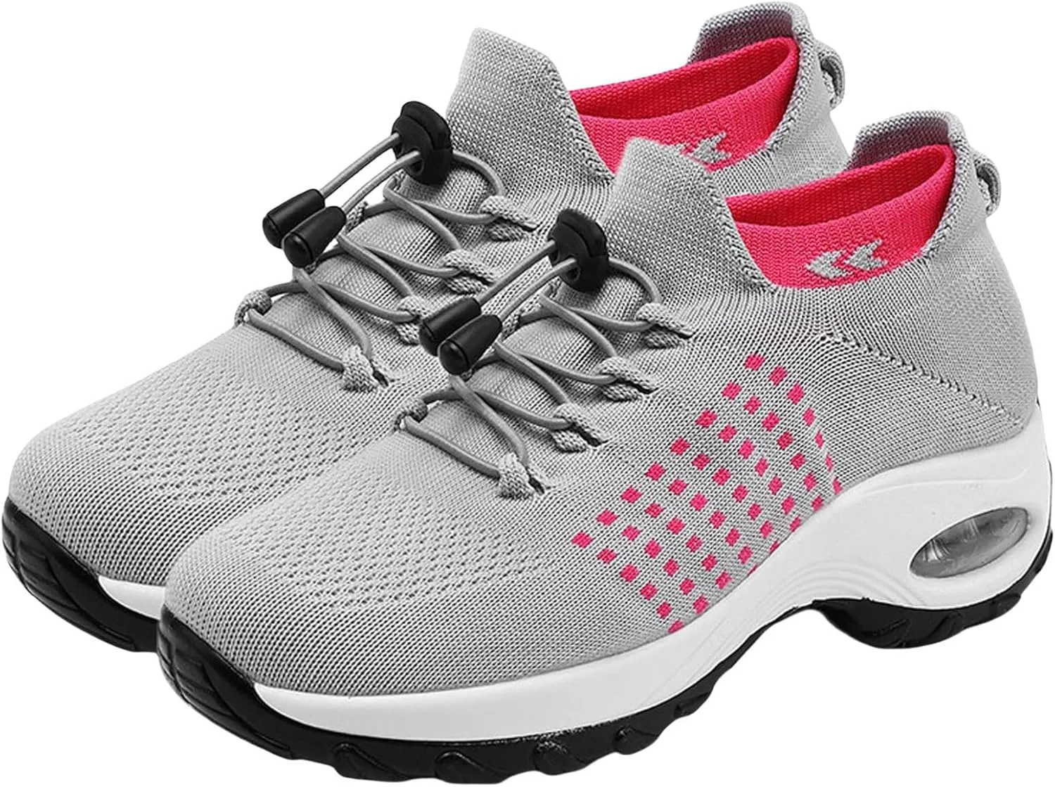 Orthopedic Shoes for Women Plantar Fasciitis,Breathable Walking Sneakers for Women,Slip on Trainers with Arch Support,Womens Air Cushion Sneakers Ortho Stretch Cushion Shoes