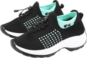 Orthopedic Shoes for Women Slip On Trainers Comfortwear Ortho Stretch Cushion Shoes Walking Shoe Modern Jazz Dance Sneakers Wedge Running Footwear Casual Platform Loafers Thick Bottom