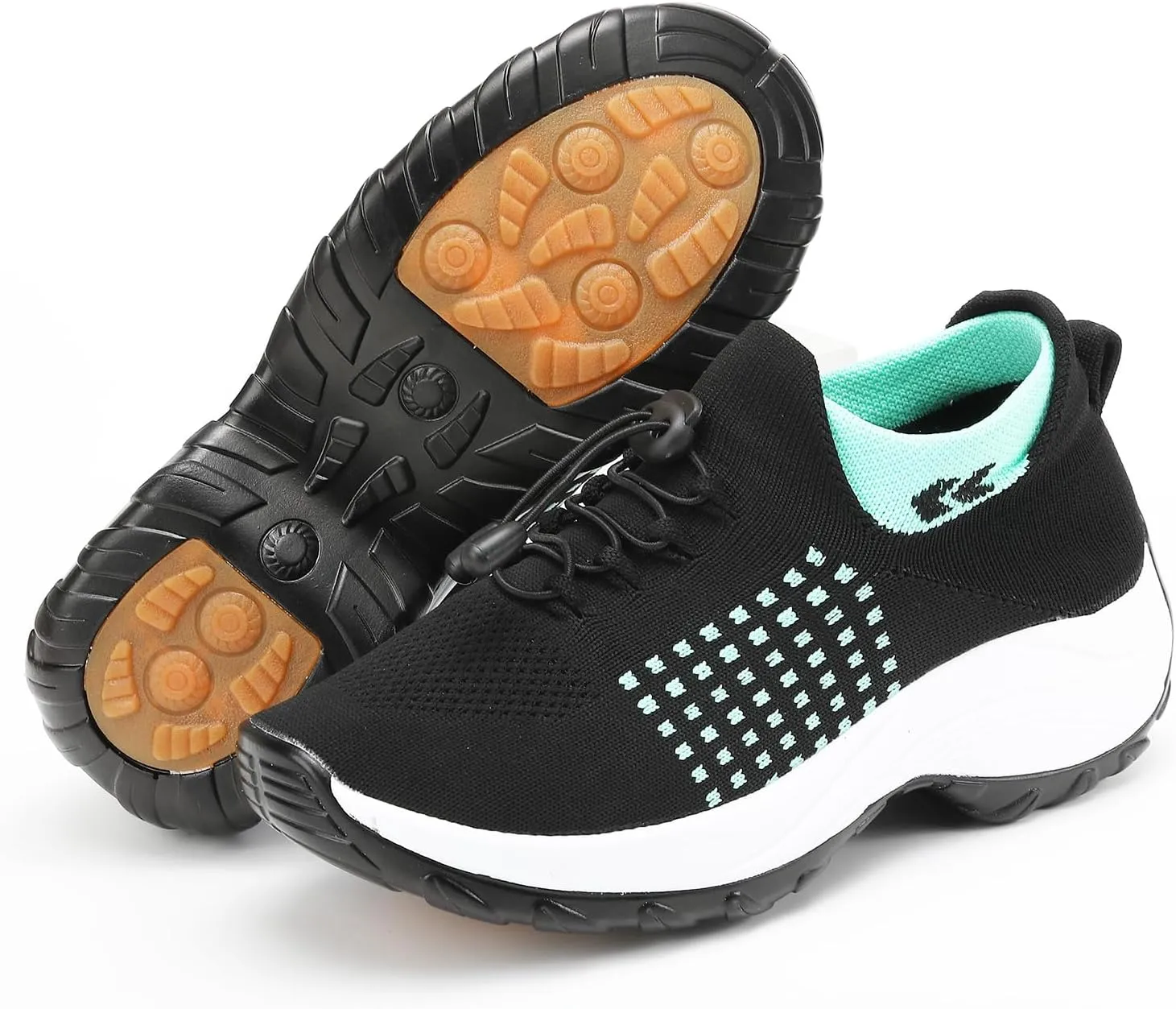 Orthopedic Shoes for Women Slip On Trainers Comfortwear Ortho Stretch Cushion Shoes Walking Shoe Modern Jazz Dance Sneakers Wedge Running Footwear Casual Platform Loafers Thick Bottom