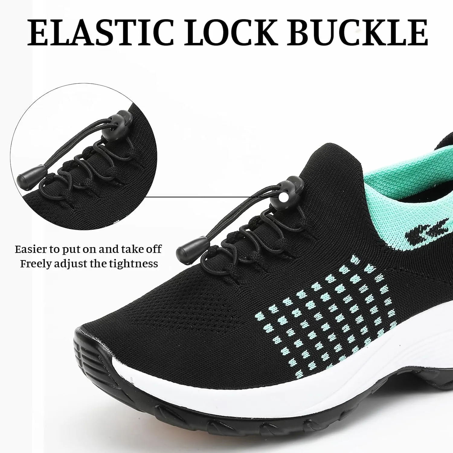 Orthopedic Shoes for Women Slip On Trainers Comfortwear Ortho Stretch Cushion Shoes Walking Shoe Modern Jazz Dance Sneakers Wedge Running Footwear Casual Platform Loafers Thick Bottom