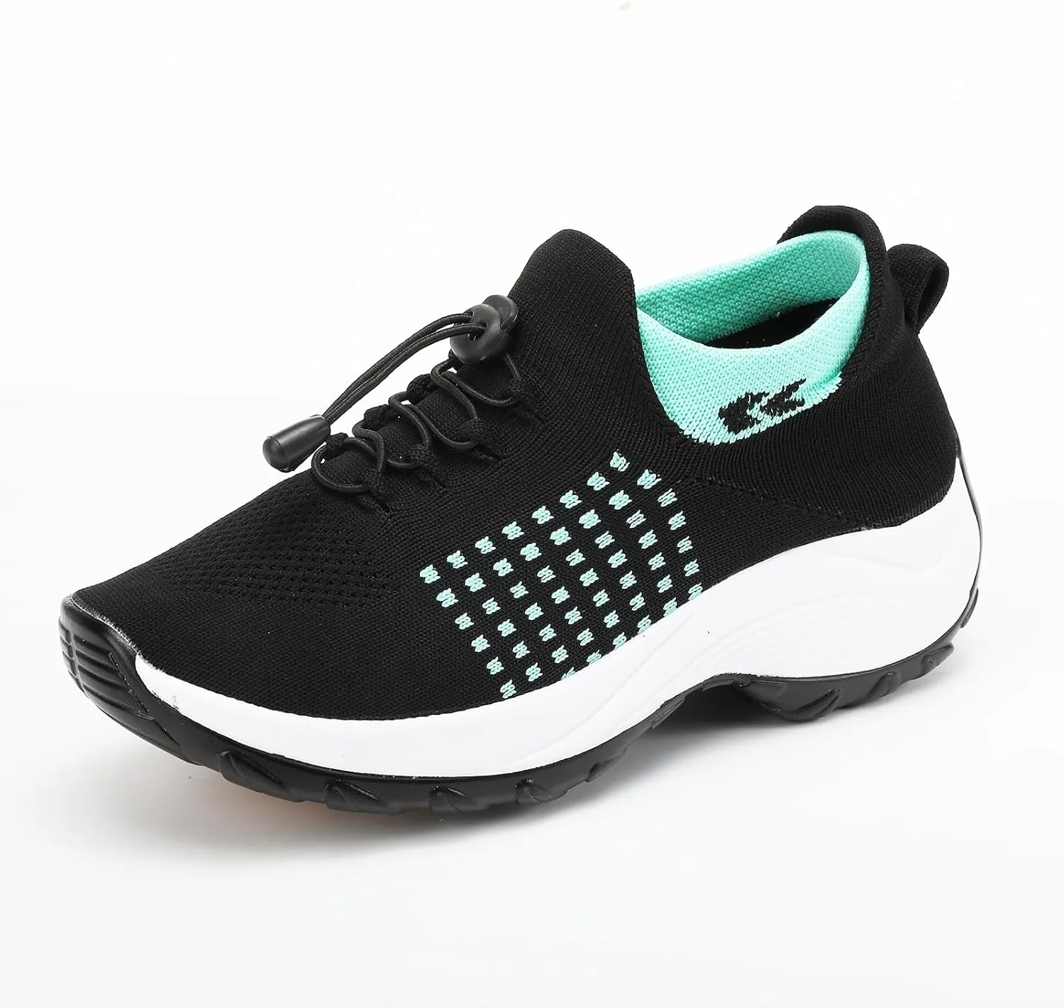 Orthopedic Shoes for Women Slip On Trainers Comfortwear Ortho Stretch Cushion Shoes Walking Shoe Modern Jazz Dance Sneakers Wedge Running Footwear Casual Platform Loafers Thick Bottom