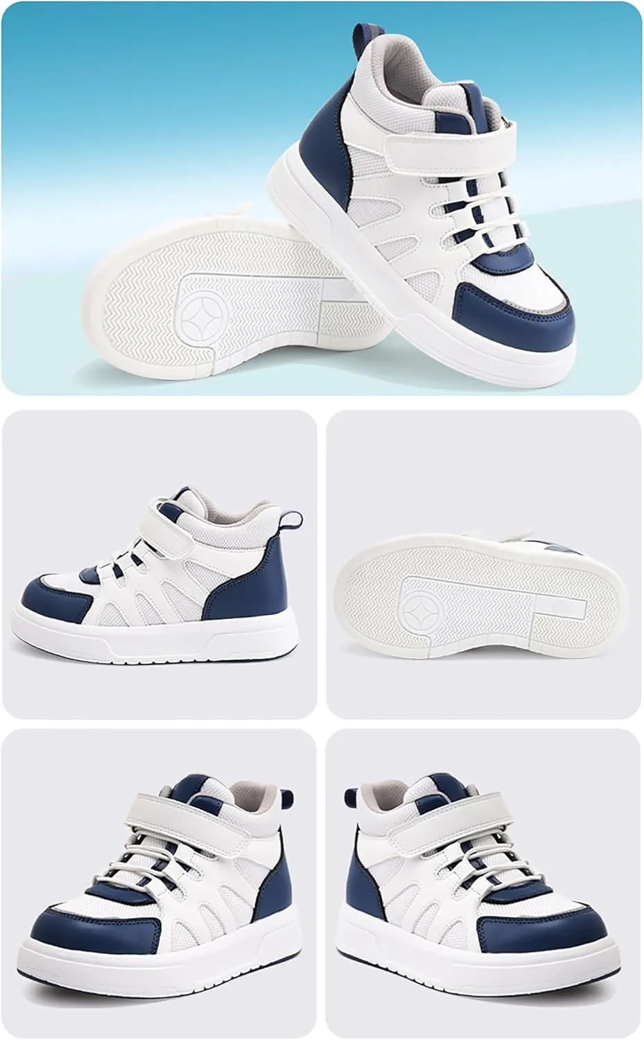 Orthopedic Shoes Kids with Ankle and Arch Support,Fashion Mesh Breathable Thick Sole Sneakers