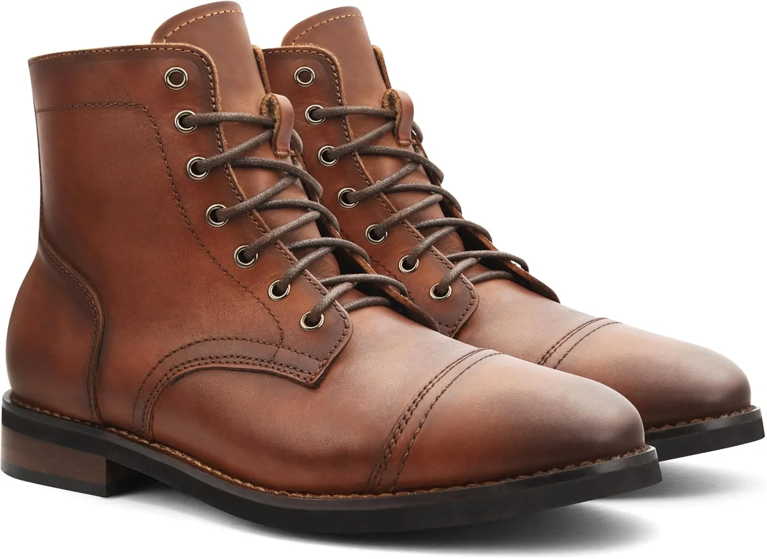 PARTY Mens Dress Boots - Casual Lace-up Chukka Leather Boots for Men