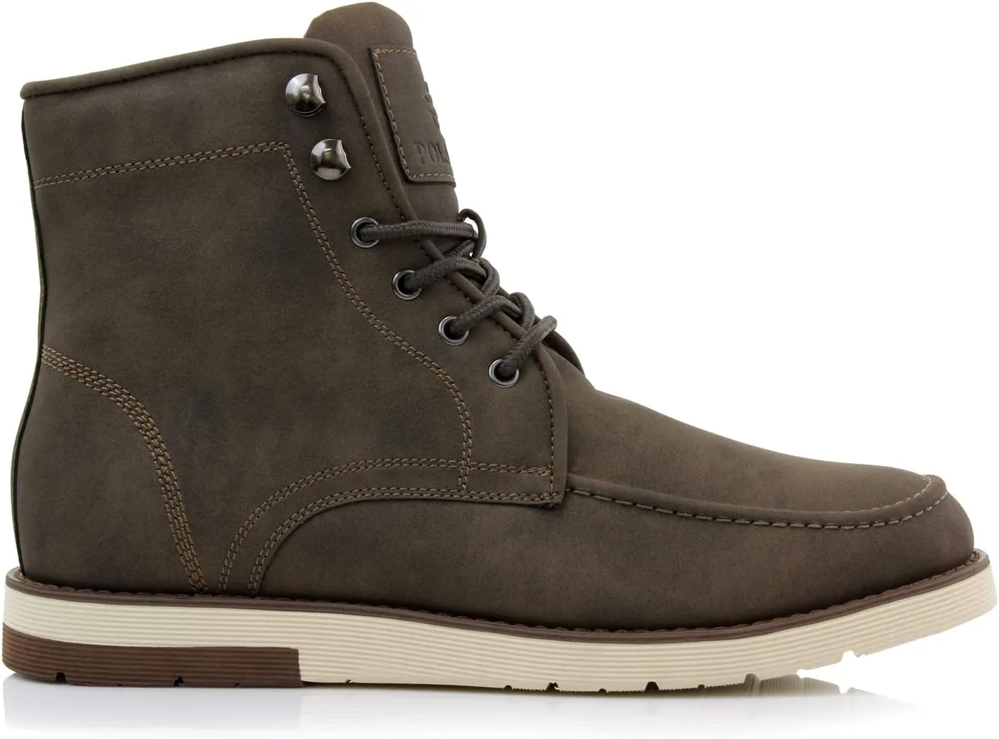 Polar Fox Brixton MPX506065 Mens Lace-up Moc-Toe Daily Work Boots