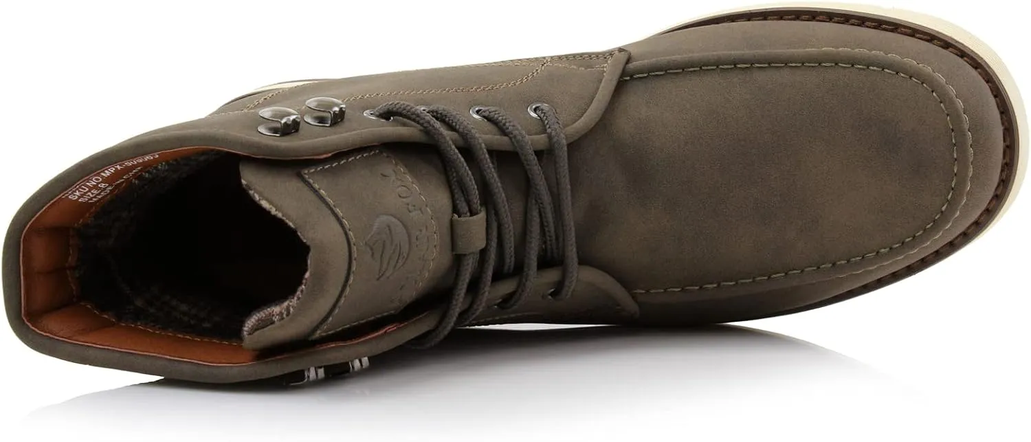Polar Fox Brixton MPX506065 Mens Lace-up Moc-Toe Daily Work Boots