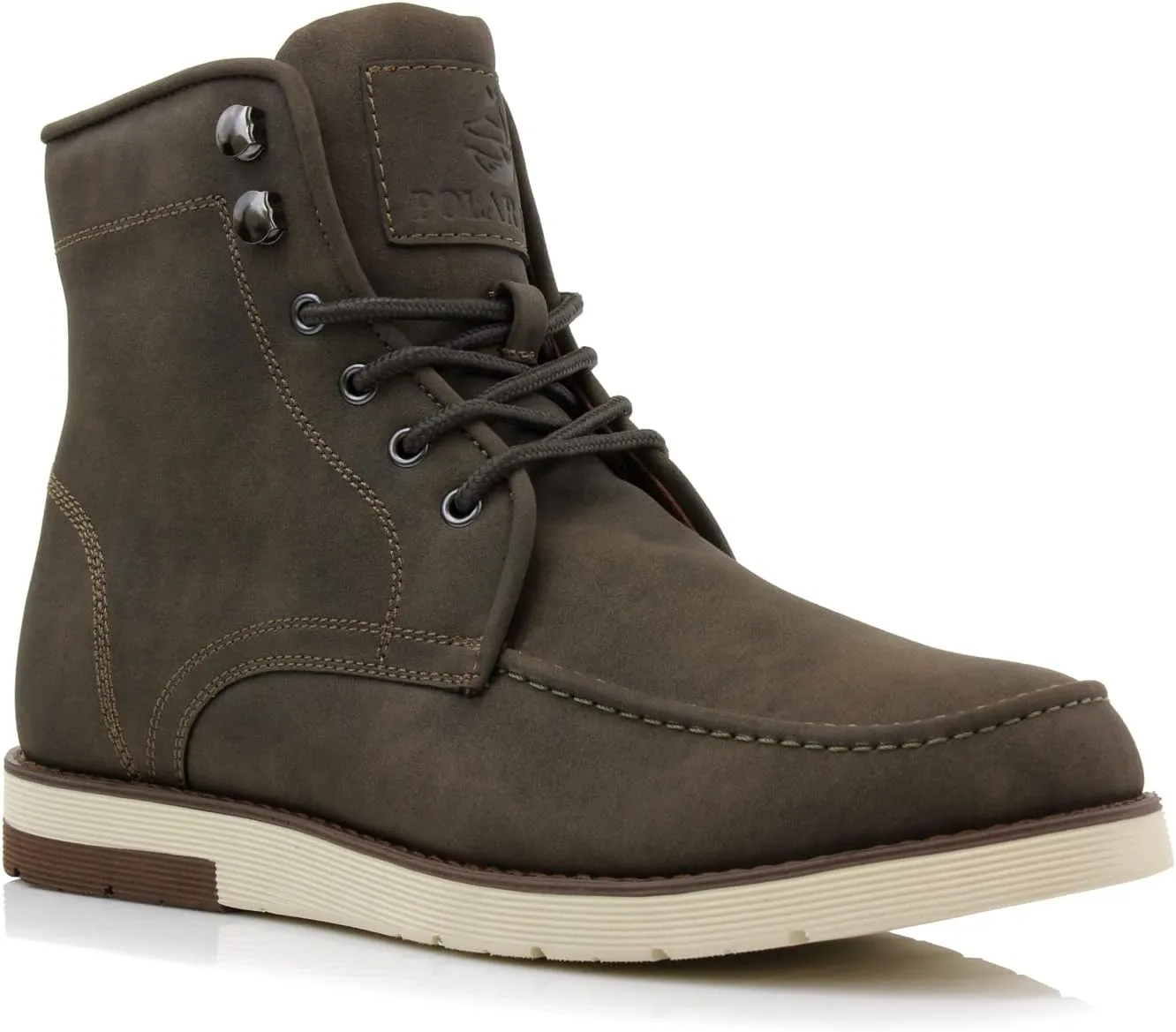 Polar Fox Brixton MPX506065 Mens Lace-up Moc-Toe Daily Work Boots