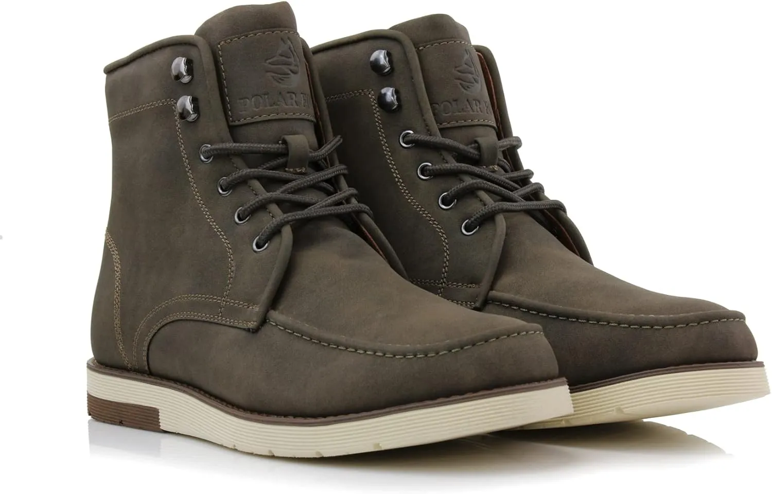Polar Fox Brixton MPX506065 Mens Lace-up Moc-Toe Daily Work Boots