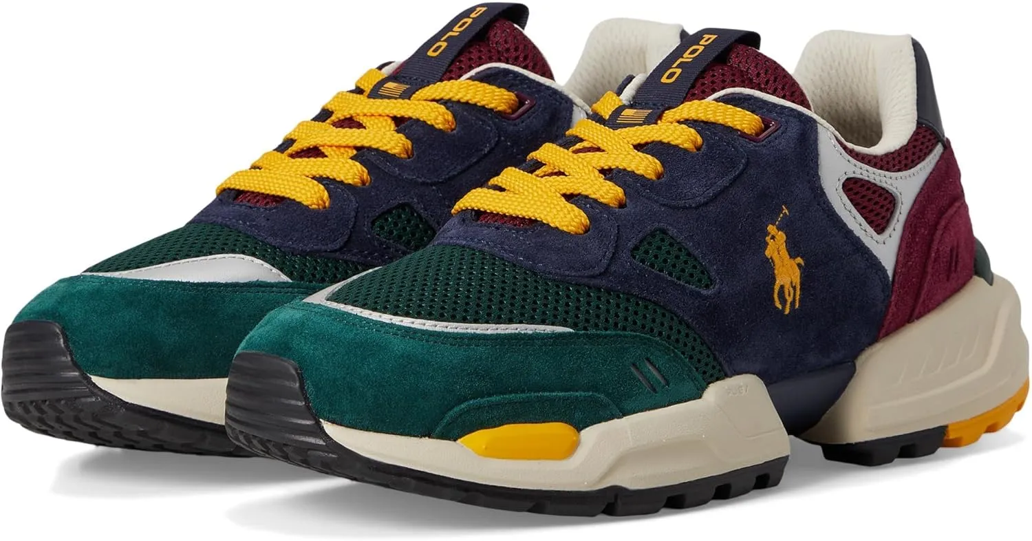 POLO RALPH LAUREN Men's Suede Mesh-Polo Jgr Pp-Sneakers-Low Top Lace