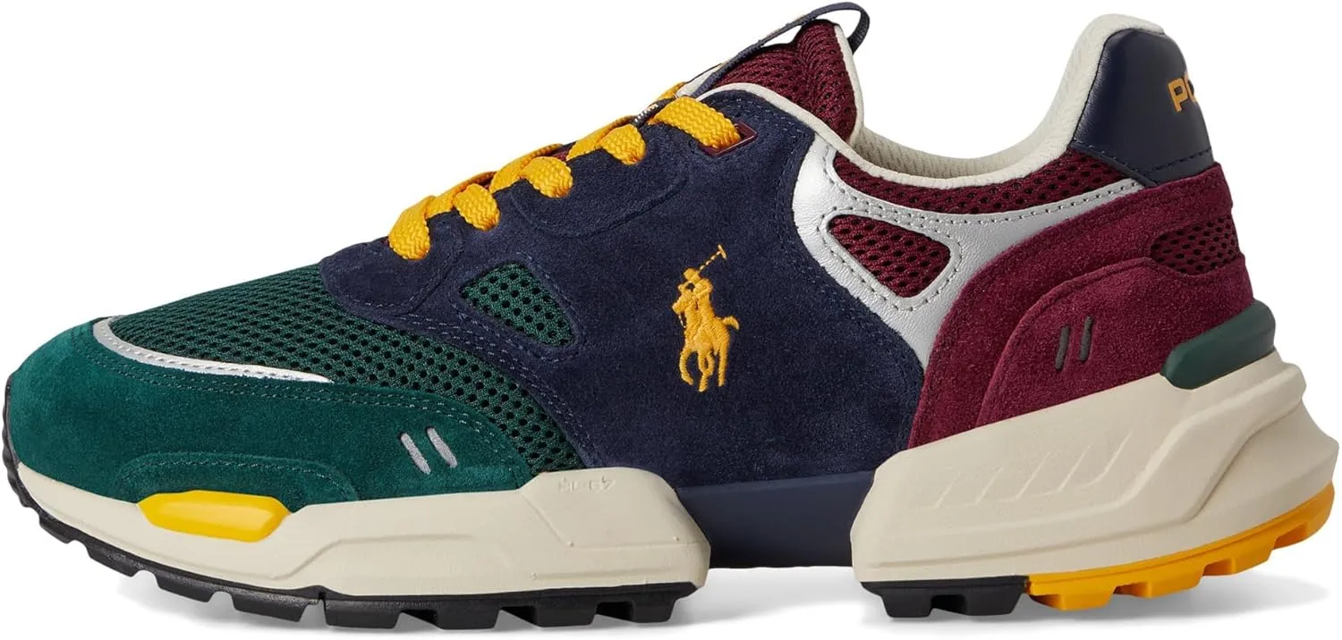 POLO RALPH LAUREN Men's Suede Mesh-Polo Jgr Pp-Sneakers-Low Top Lace