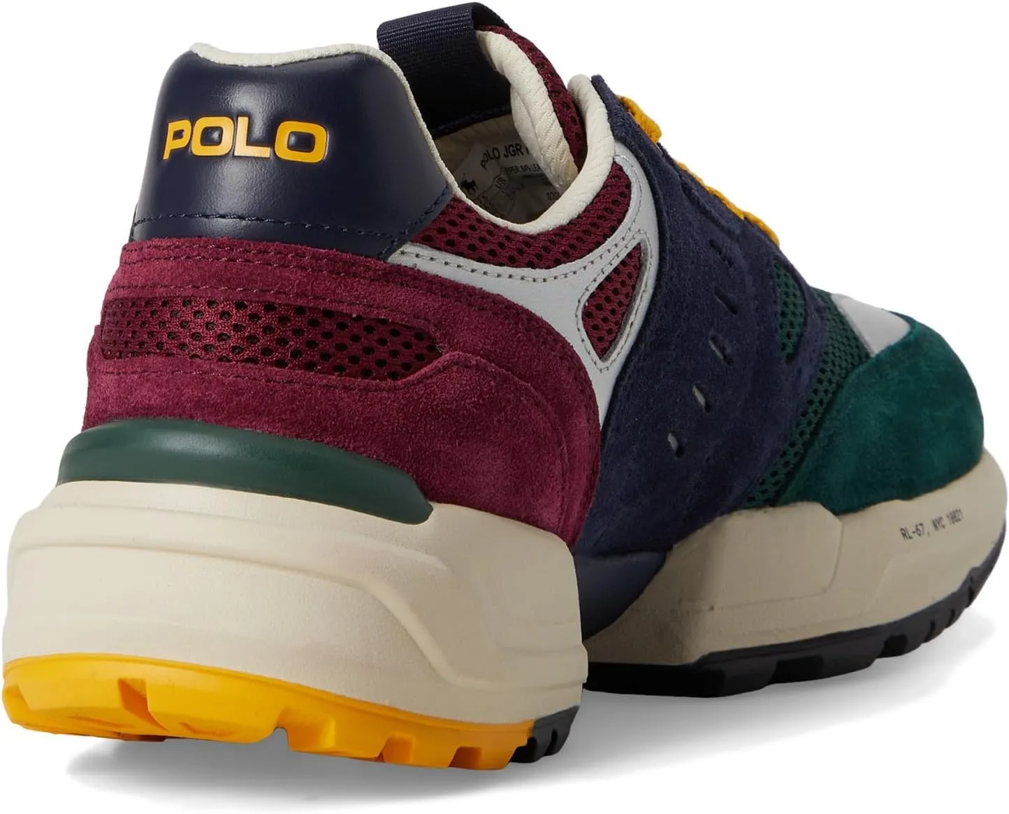 POLO RALPH LAUREN Men's Suede Mesh-Polo Jgr Pp-Sneakers-Low Top Lace