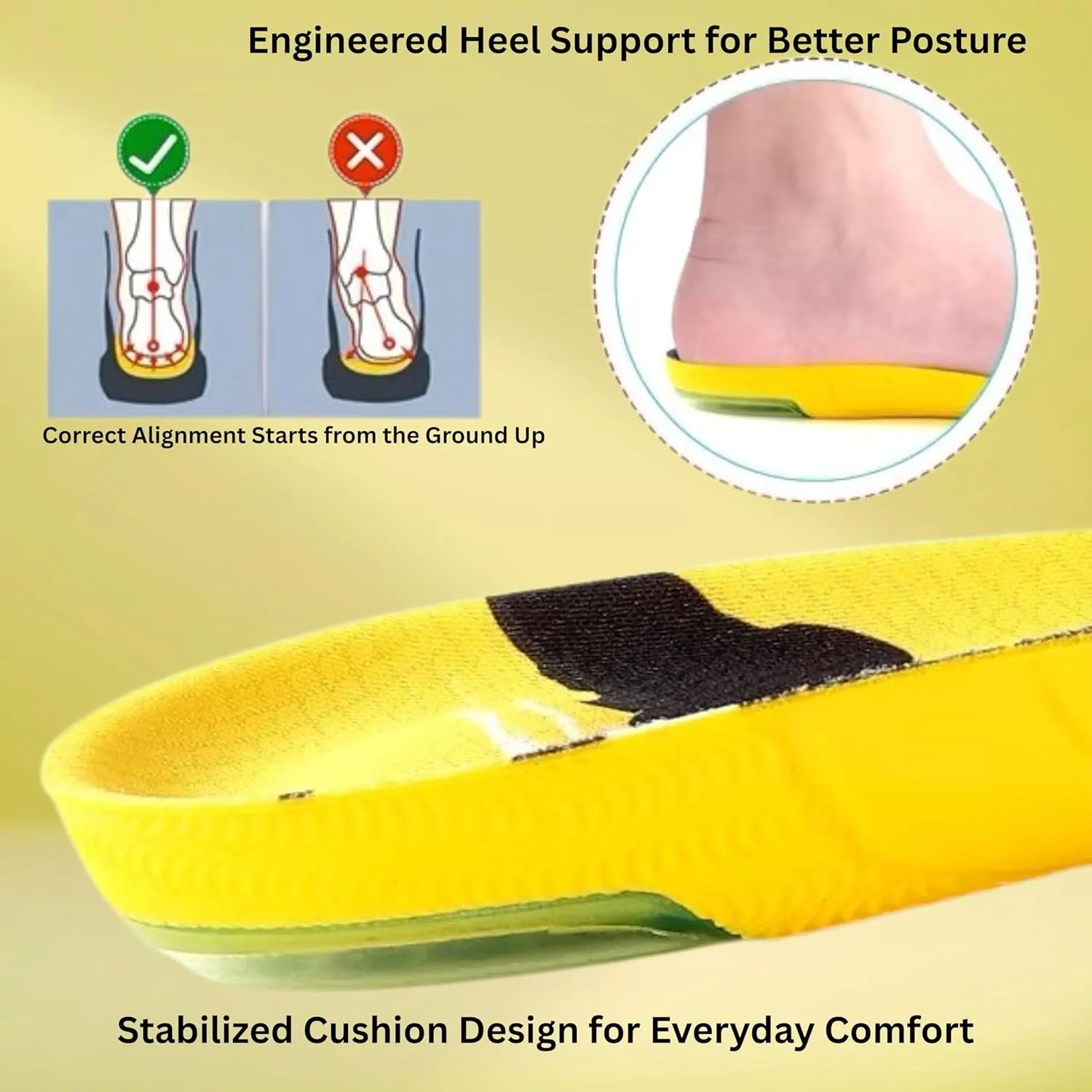 Premium High Jump Insoles with Shock Absorber, Athletic Shoe Inserts for Basketball, Running, and Sports Performance XL (Men 10.5-13/Women 13-15)