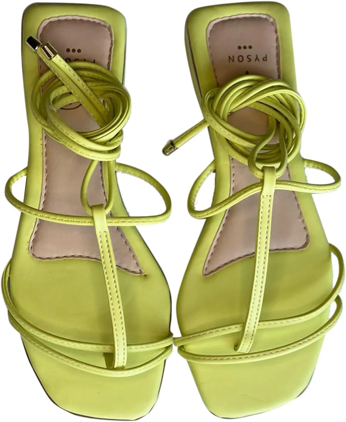 Pyson Faux Leather Fashionable, Comfortable & Durable Perfectly Fit Flat Sandals Lace Up Footwear For Women and Girl