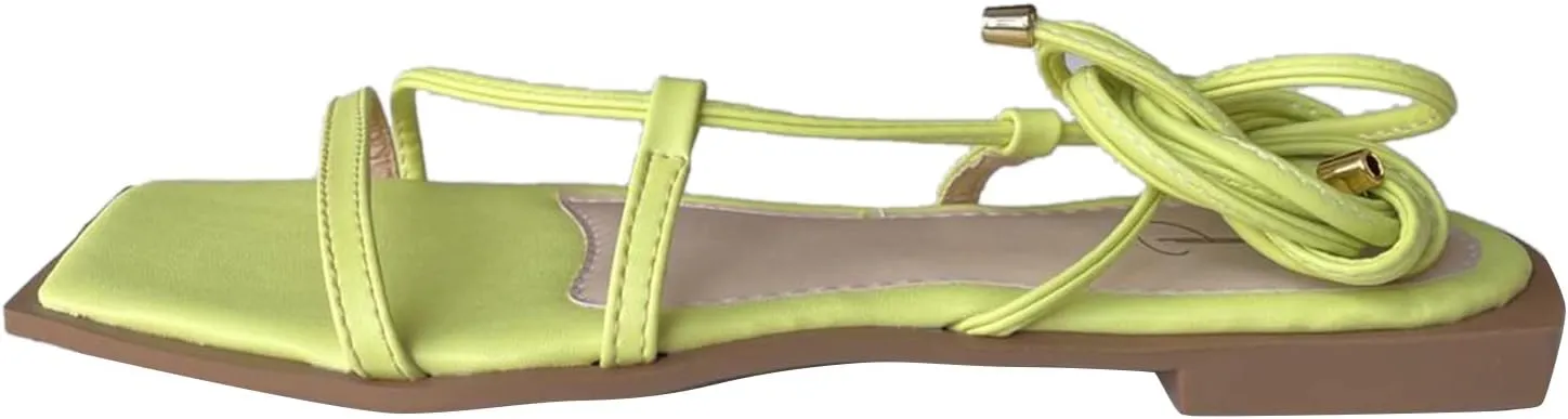Pyson Faux Leather Fashionable, Comfortable & Durable Perfectly Fit Flat Sandals Lace Up Footwear For Women and Girls