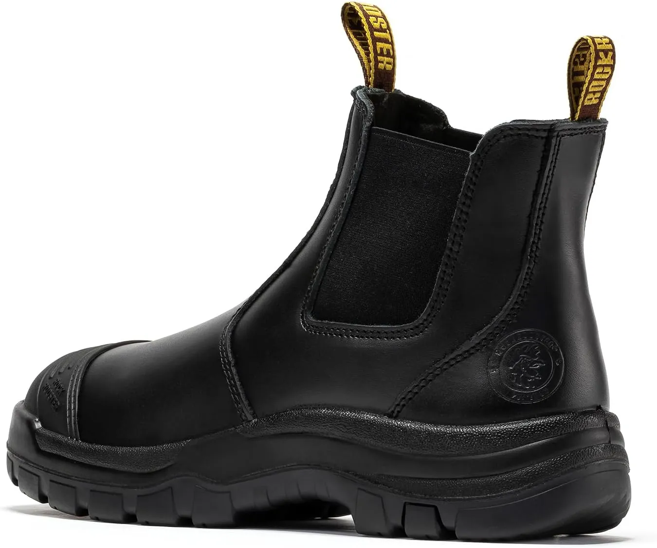 ROCKROOSTER Work Boots for Men, 6" Soft Toe, Slip On Safety Oiled Leather Shoes, Static Dissipative, Breathable, Quick Dry AK227NT AK222NT