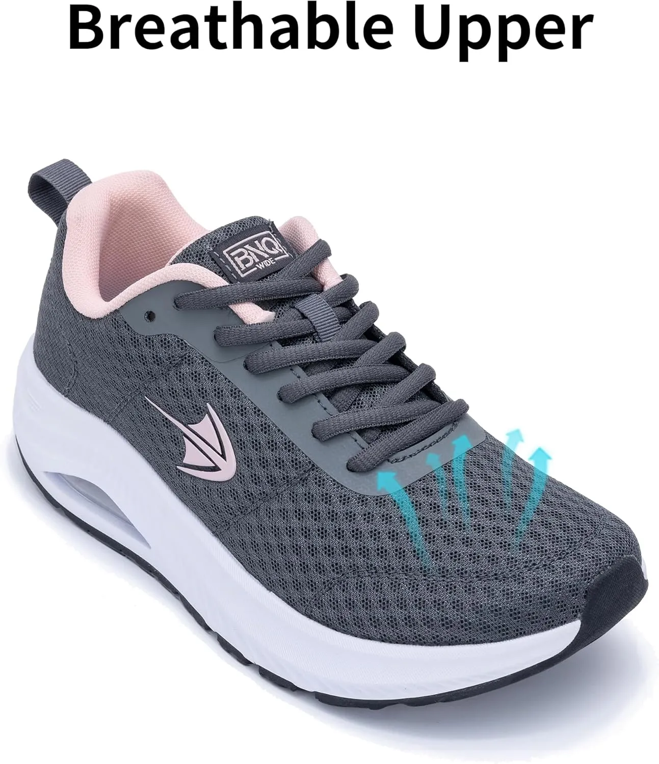 RomenSi Wide Toe Box Shoes Women Arch Support Walking Shoes Air Athletic Tennis Wide Width Sneakers for Plantar Fasciitis US 6-11