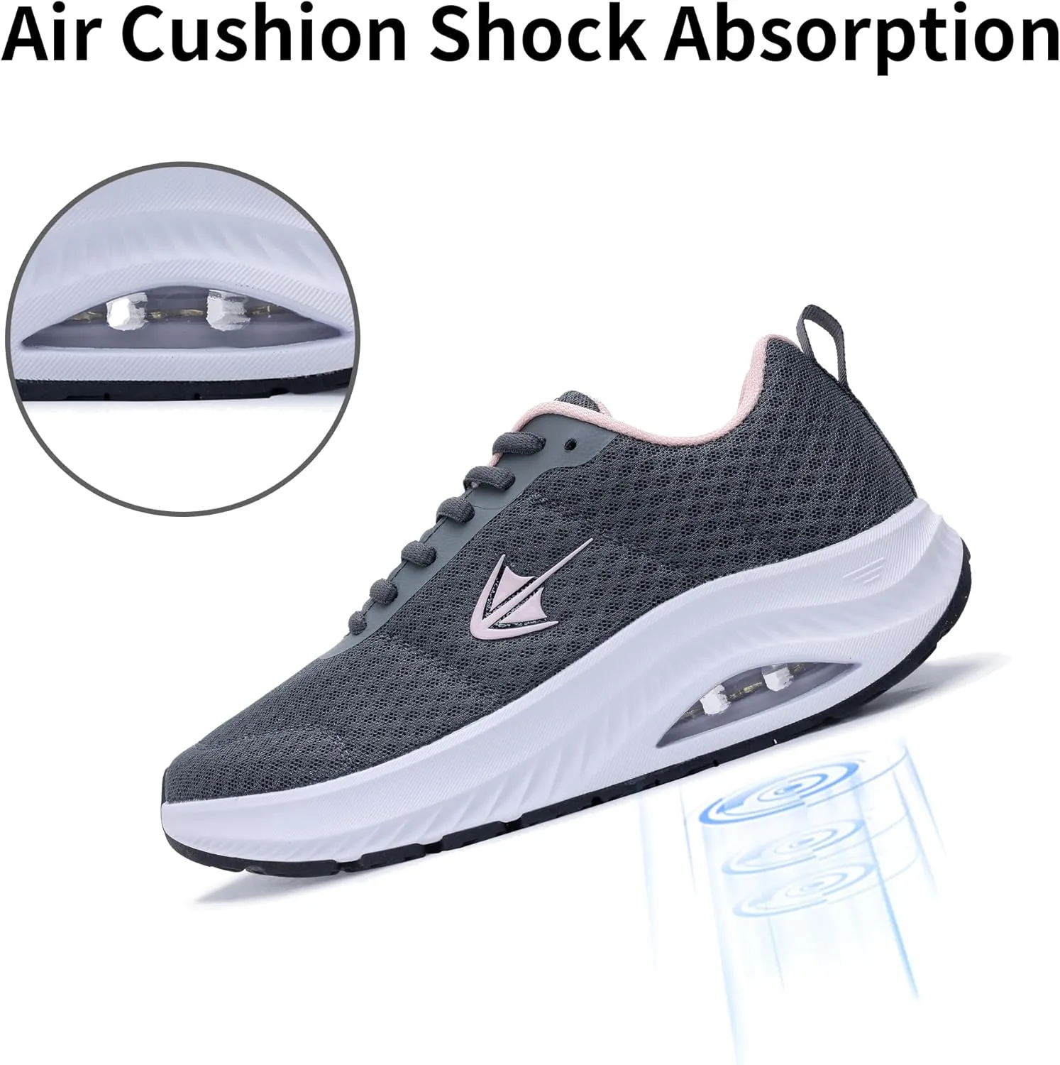 RomenSi Wide Toe Box Shoes Women Arch Support Walking Shoes Air Athletic Tennis Wide Width Sneakers for Plantar Fasciitis US 6-11