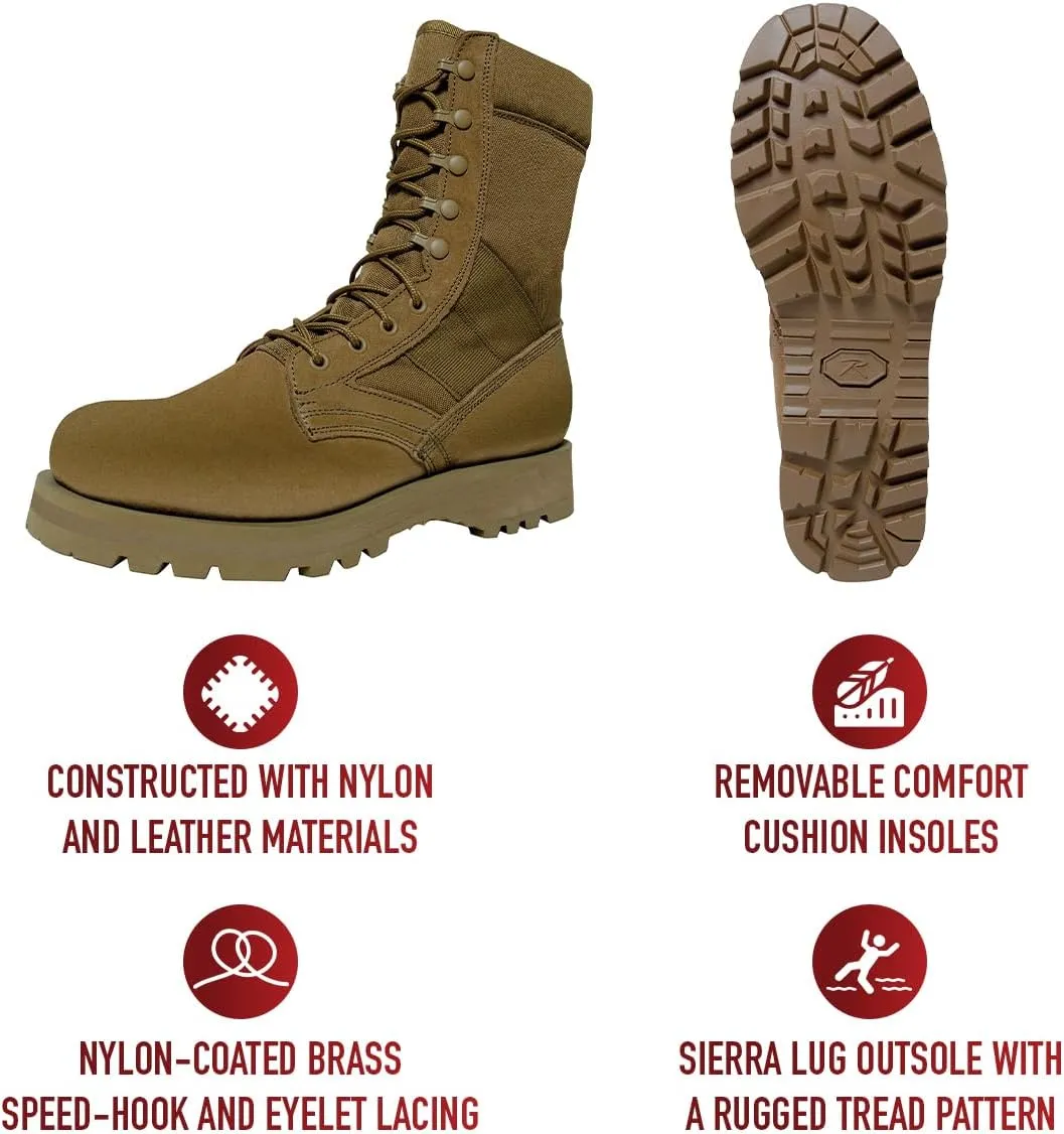 Rothco Sierra Sole Tactical Boots – 8 Inch – Sturdy and Reliable Footwear for Any Adventure
