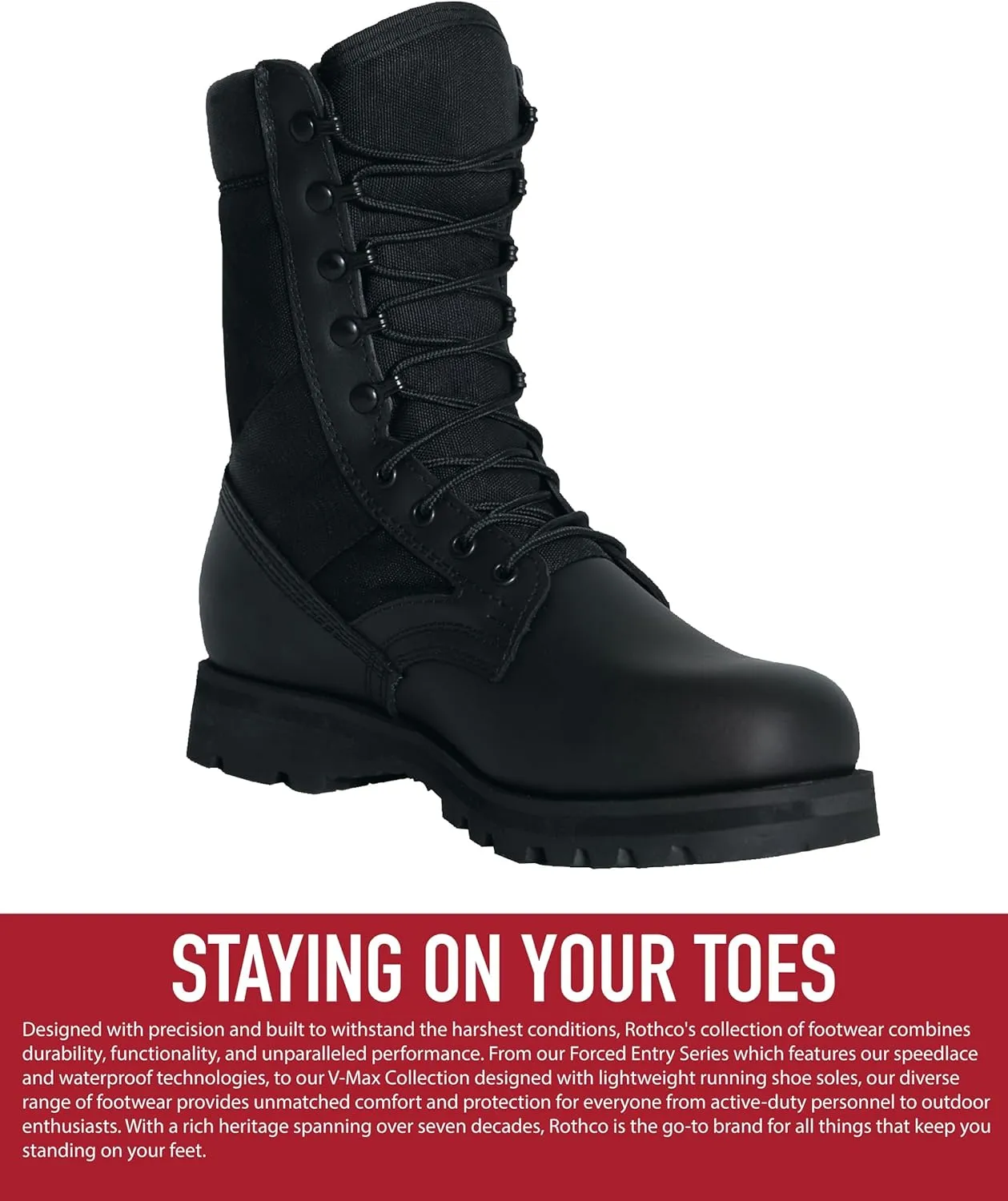 Rothco Sierra Sole Tactical Boots – 8 Inch – Sturdy and Reliable Footwear for Any Adventure