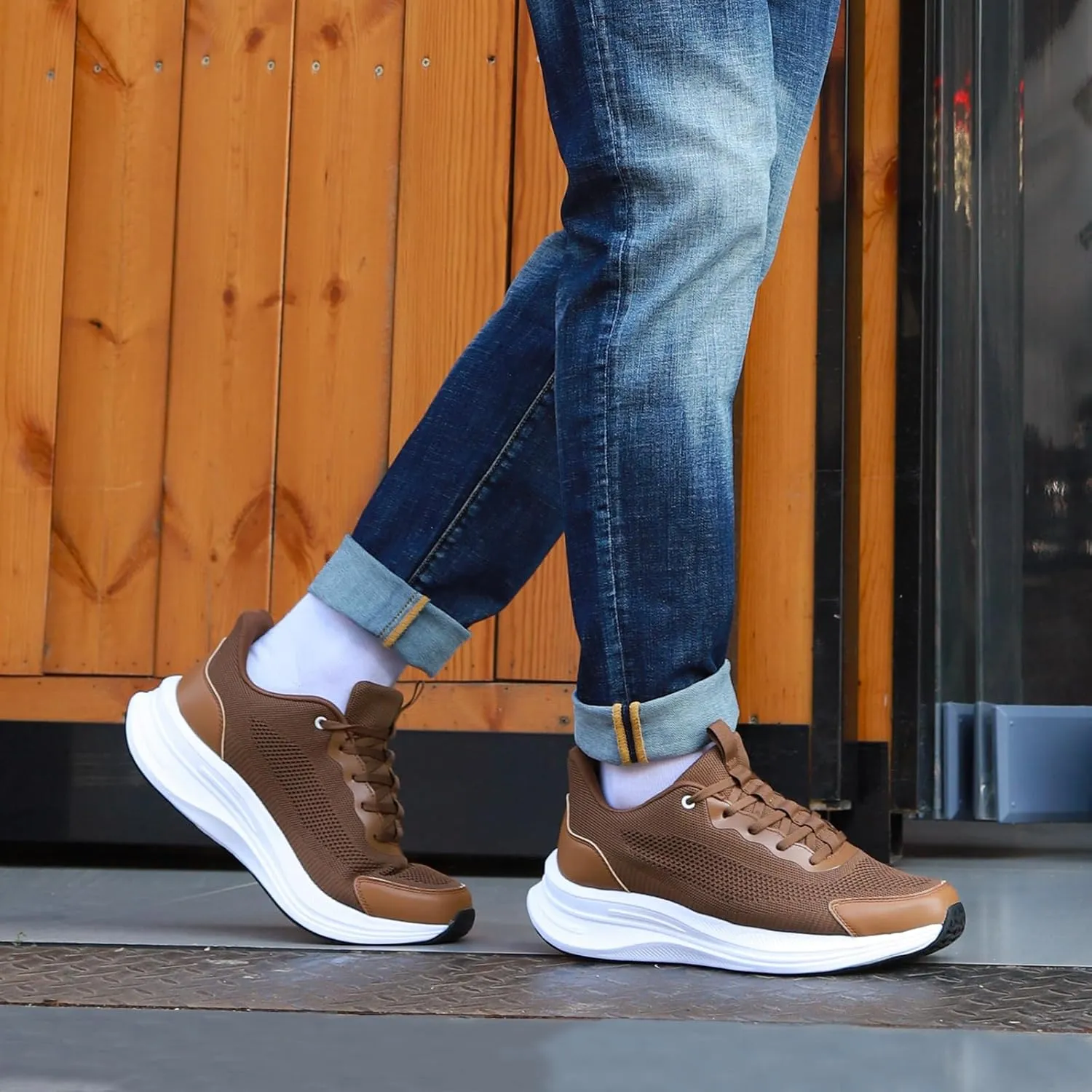Running Shoes for Men Slip On Sneakers Walking Shoes Tennis Workout Breathable Non Slip Arch Support Sneakers