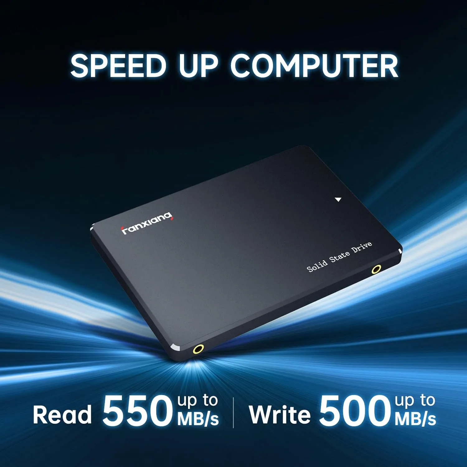 S101 SATA SSD 1TB, Internal State Drive SATA III 6Gb/s 2.5" SSD Sata, UP to 550MB/s, 1TB Internal Drive Solid State Hard Drive, Upgrade Laptop PC and Desktops