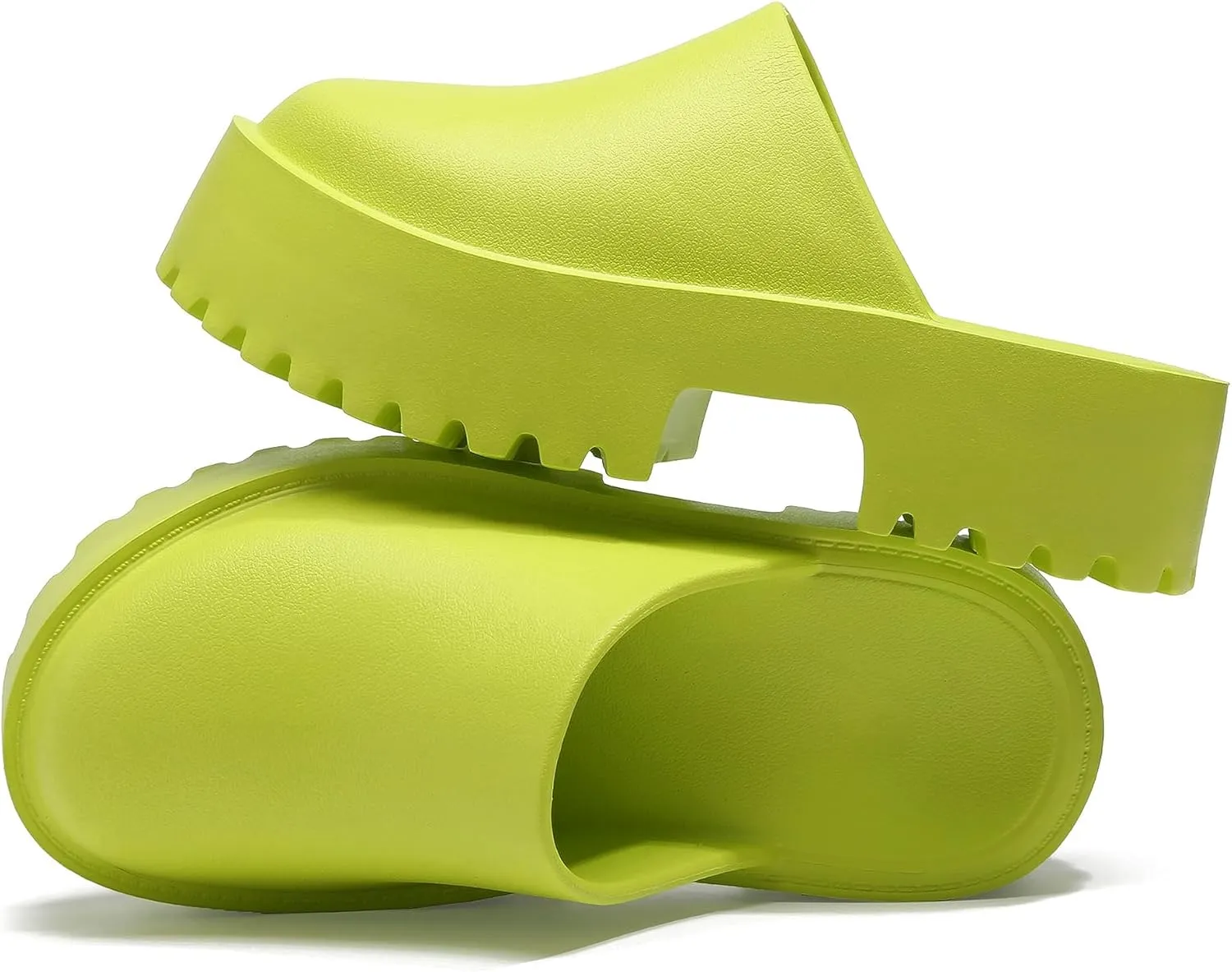 SANIOOOI Women's Platform Mules Colgs,Slip on Wedge Thick Sole Colg Slippers Cute Fashion Vacation Heeled Flatform Sandals Water Beach Comfort Soft Shoe