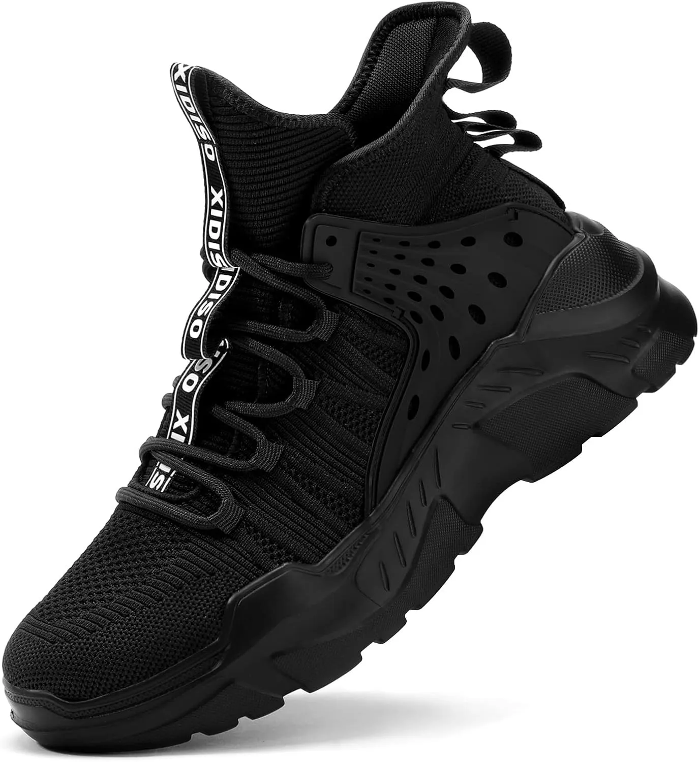 SANNAX Fashion Mens Walking Running Shoes High Top Sock Sneakers Stylish Tennis Shoes Non Slip Lightweight Athletic Sports Gym Shoes