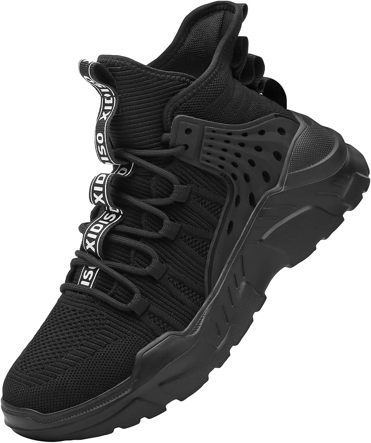 SANNAX Fashion Mens Walking Running Shoes High Top Sock Sneakers Stylish Tennis Shoes Non Slip Lightweight Athletic Sports Gym Shoes