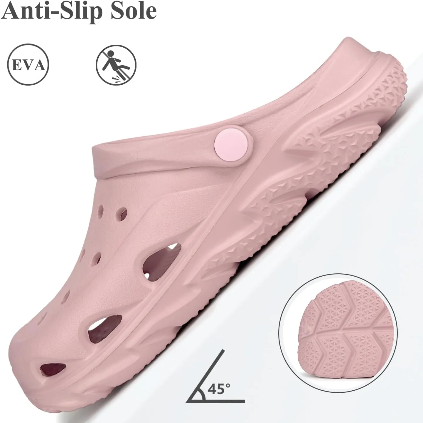 Scecocrs Womens Mens Arch Support Clogs Garden Shoes Adult Slip On Outdoor Spoort Sandals Summer Water Beach Shoes Casual Slippers Lightweight Breathable Non Slip