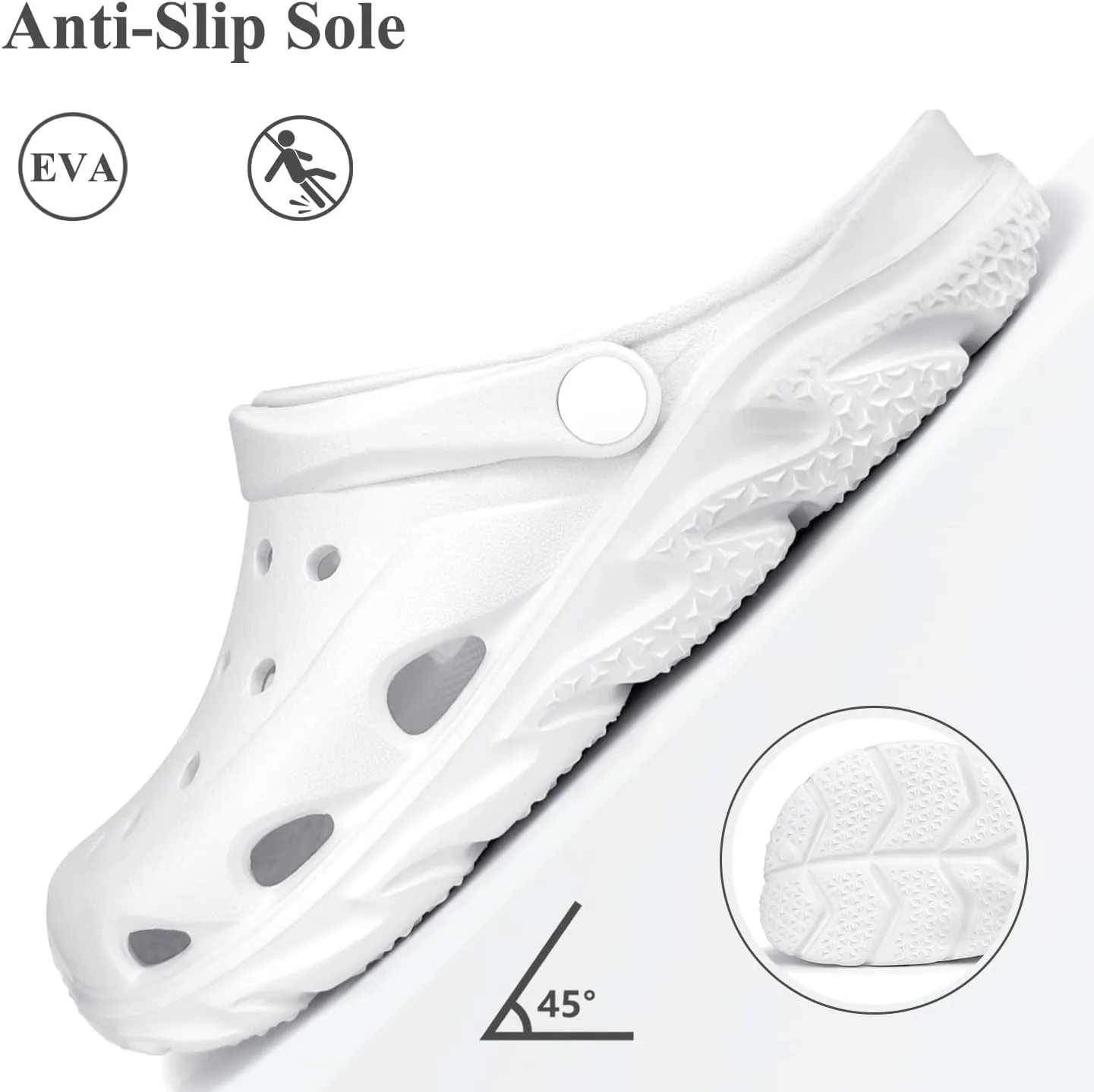 Scecocrs Womens Mens Arch Support Clogs Garden Shoes Adult Slip On Outdoor Spoort Sandals Summer Water Beach Shoes Casual Slippers Lightweight Breathable Non Slip