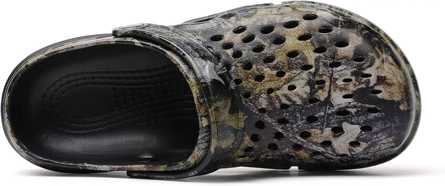 SECHRITE Clogs for Men Garden Shoes Water Sandals Mens Mules and Clogs Shower Slippers Waterproof Summer Slides