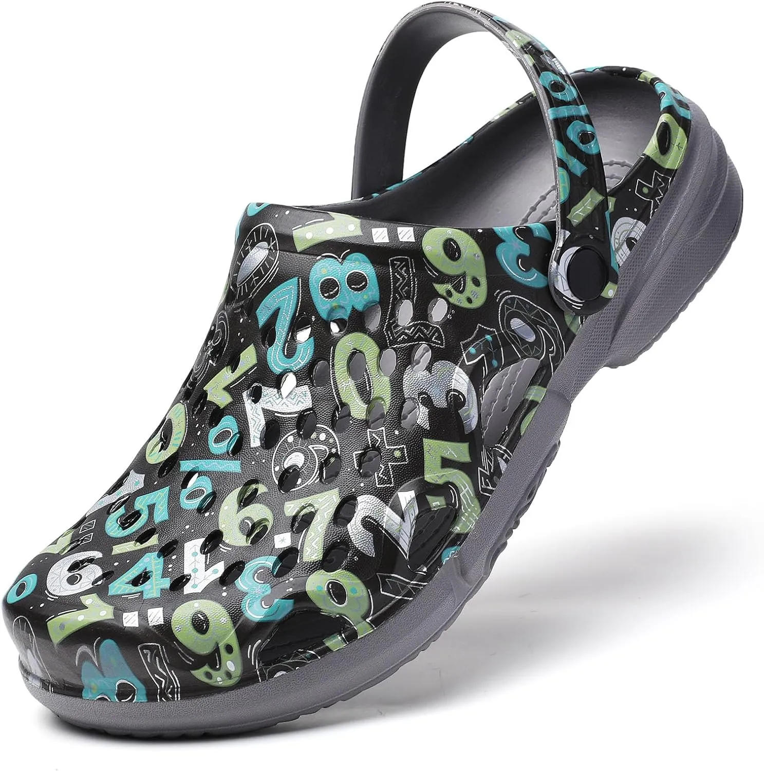 SECHRITE Clogs for Men Garden Shoes Water Sandals Mens Mules and Clogs Shower Slippers Waterproof Summer Slides