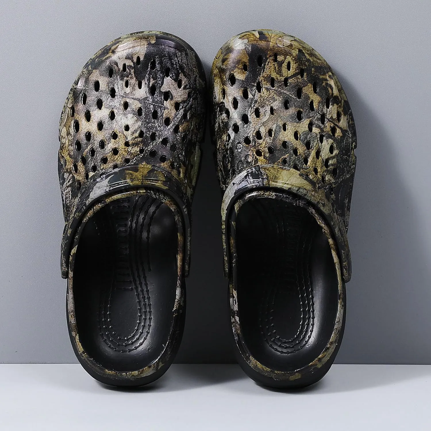 SECHRITE Clogs for Men Garden Shoes Water Sandals Mens Mules and Clogs Shower Slippers Waterproof Summer Slides